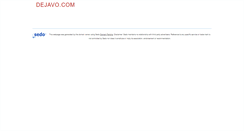 Desktop Screenshot of dejavo.com
